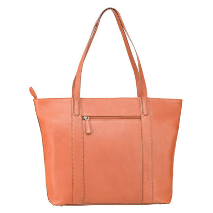 Laptop Tas - Dames - Luxe 13" Work Tote Bag van Hoogwaardig Leer met Ruime Opbergruimte en Stijlvol Ontwerp