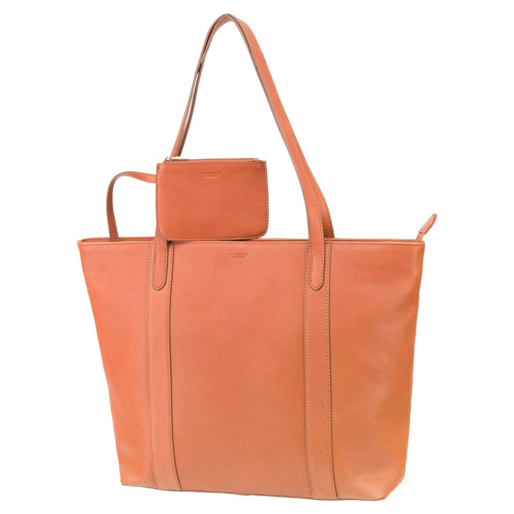 Laptop Tas - Dames - Luxe 13" Work Tote Bag van Hoogwaardig Leer met Ruime Opbergruimte en Stijlvol Ontwerp