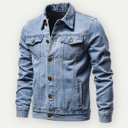 Heren Denim Trucker Jack - Stevig, Stijlvol en Tijdloos Design