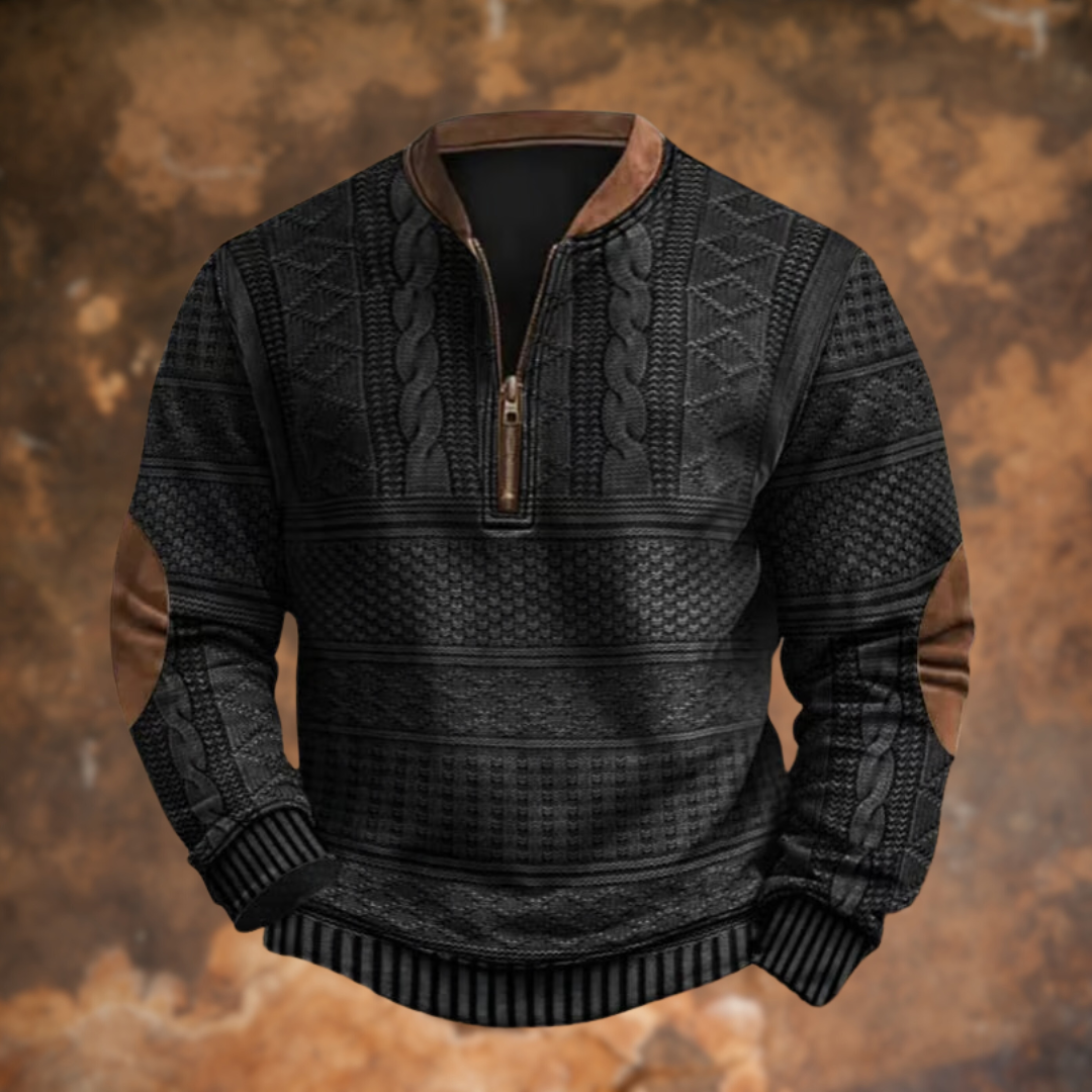 Half-Zip Gebreide Trui – Zachte, Comfortabele Trui met Tijdloos Design & Moderne Details