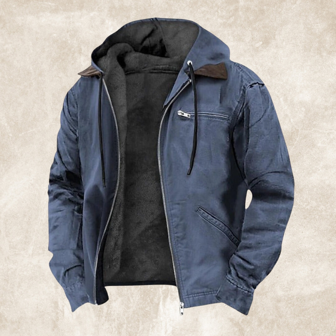 Herfstjas Heren – Warme Jas met Capuchon en Zachte Binnenvoering