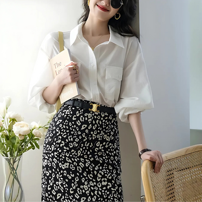 Leren Riem met Gouden Gesp – Elegant, Verstelbaar & Duurzaam