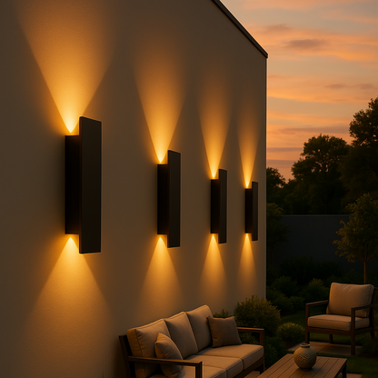 LED wandlamp buiten minimalistisch – Weerbestendig IP65 en energiezuinig