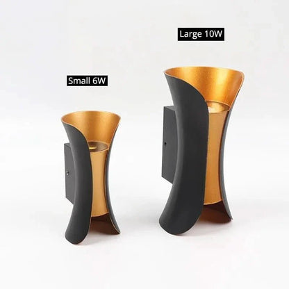 Buiten wandlamp LED gebogen ontwerp IP65 weerbestendig waterdicht