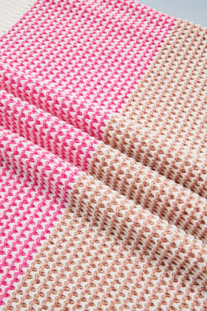 Trui dames met kleurvlakken - detailfoto