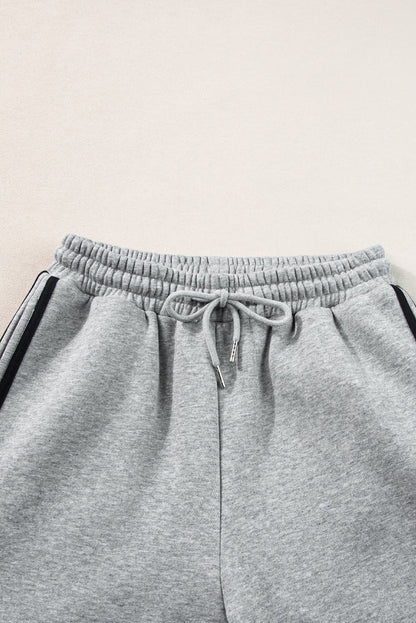 Set Tweedelig Trainingspak met Zijstrepen Lichtgewicht en Ademend