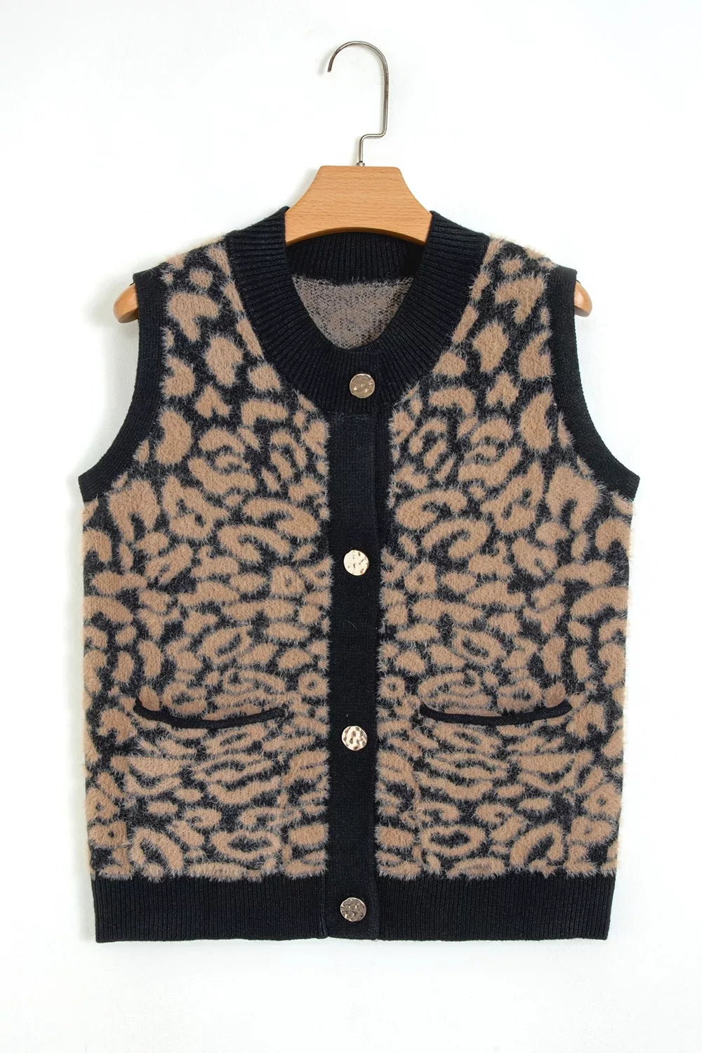 Spencer dames met luipaardprint - detailfoto