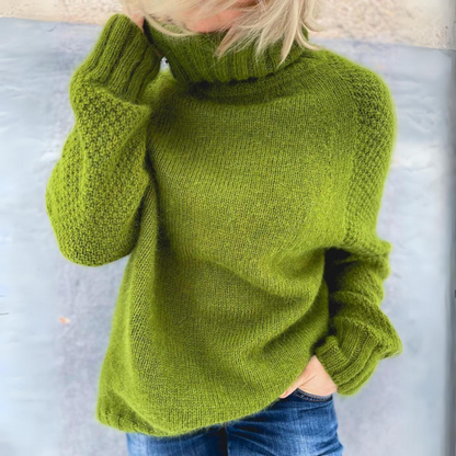 Groene Coltrui Dames - Premium Warmte en Stijl voor Herfst & Winter