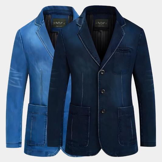 Heren Blazer - Casual Denim en Klassieke Elegant