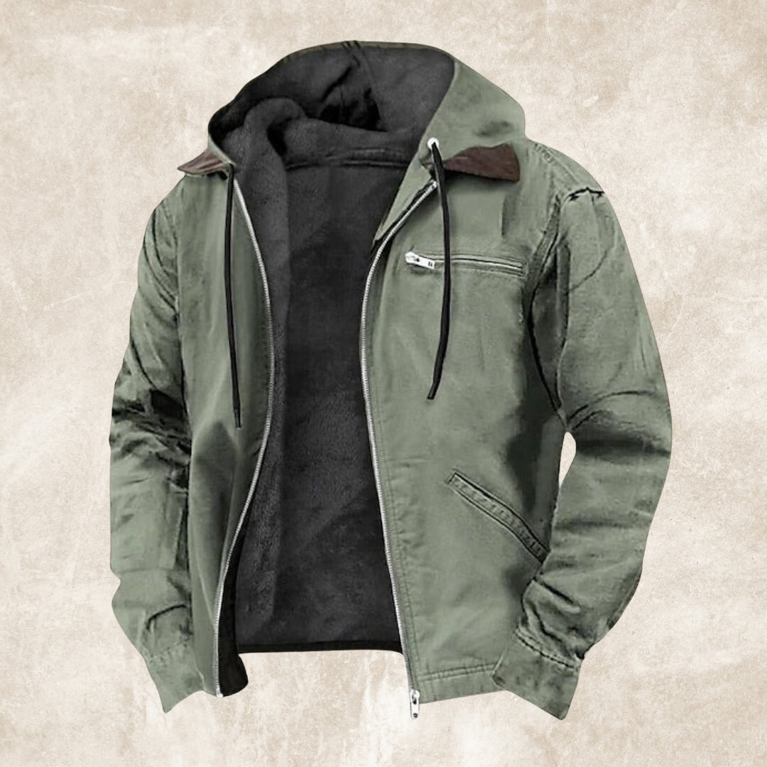 Herfstjas Heren – Warme Jas met Capuchon en Zachte Binnenvoering