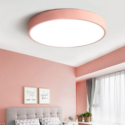 Plafondlamp in Roze en Grijs met Warmwit Licht