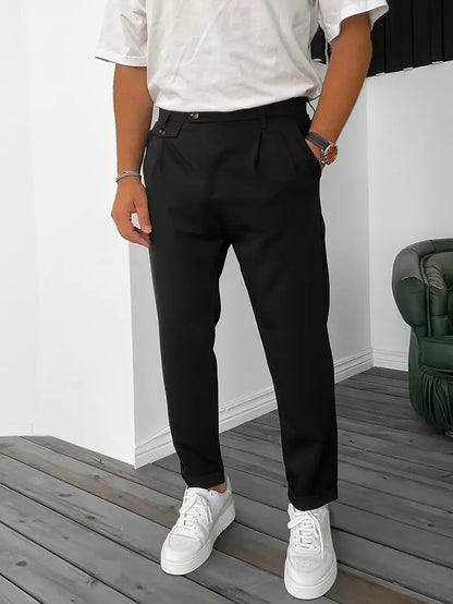 Casual Herenbroek - Comfortabele Pasvorm - Modern Design - Vrije Tijd en Avonden