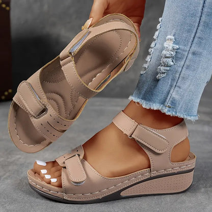Orthopedische sandalen zwart dames wiggehak - stijlvol comfort gedragen