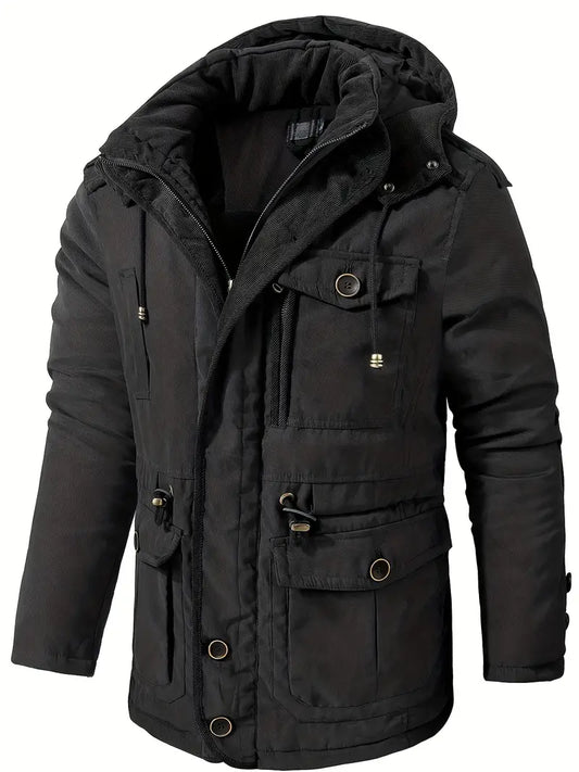 Winterjas Heren - Waterdicht en Warm - Fleece Voering - Perfect voor Koude Dagen