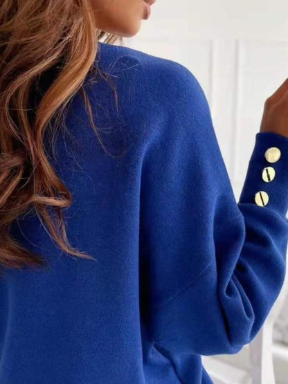 Sweater dames met V-hals - detailfoto