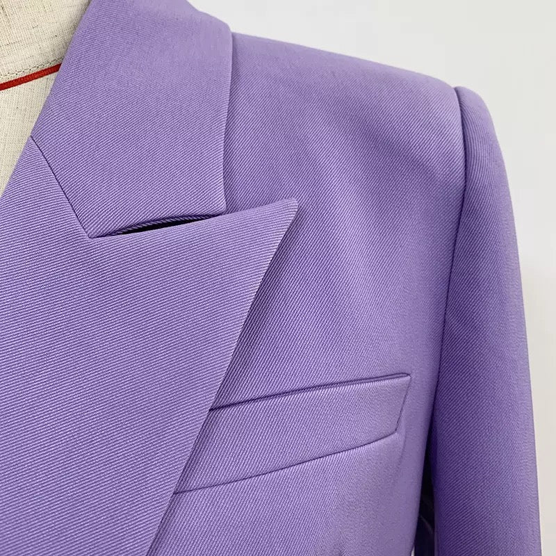 Blazer - Dames - JOSÉPHINE LILAC, Stijlvolle en Elegante Pasvorm van Hoogwaardige Materialen