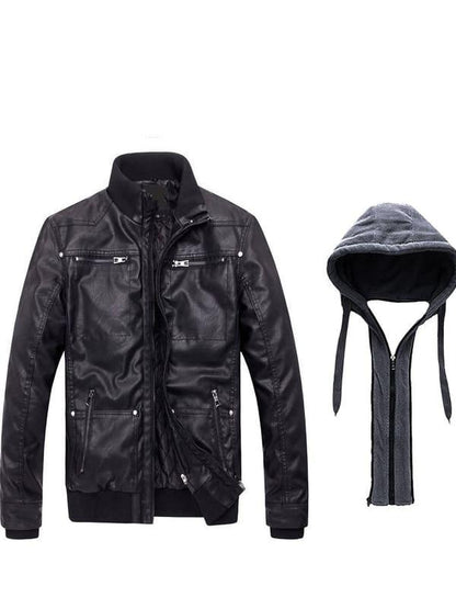 Leren Winterjas Heren - Dubbele Laag & Capuchon - Tijdloze Stijl