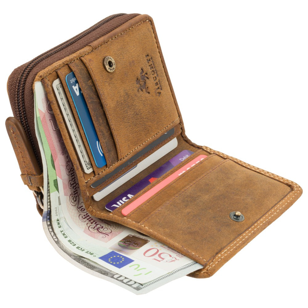 Kleine Portemonnee - Unisex - Handige Rocket Cash & Muntentas van Hoogwaardig Leer, Compact & Stijlvol