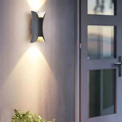 Buiten wandlamp LED gebogen ontwerp IP65 weerbestendig waterdicht