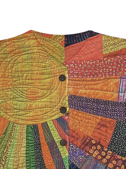 Patchwork Vest – Uniek Boho Design met Zachte Gebreide Textuur en Comfortabele Pasvorm