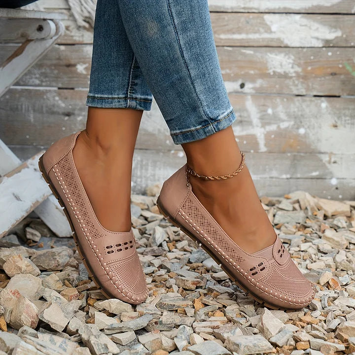 Orthopedische schoenen dames bruin stijlvol - gekleed dagelijks gebruik