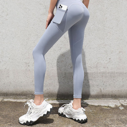 Sport Legging - Dames - Naadloos Ontwerp met Zakken