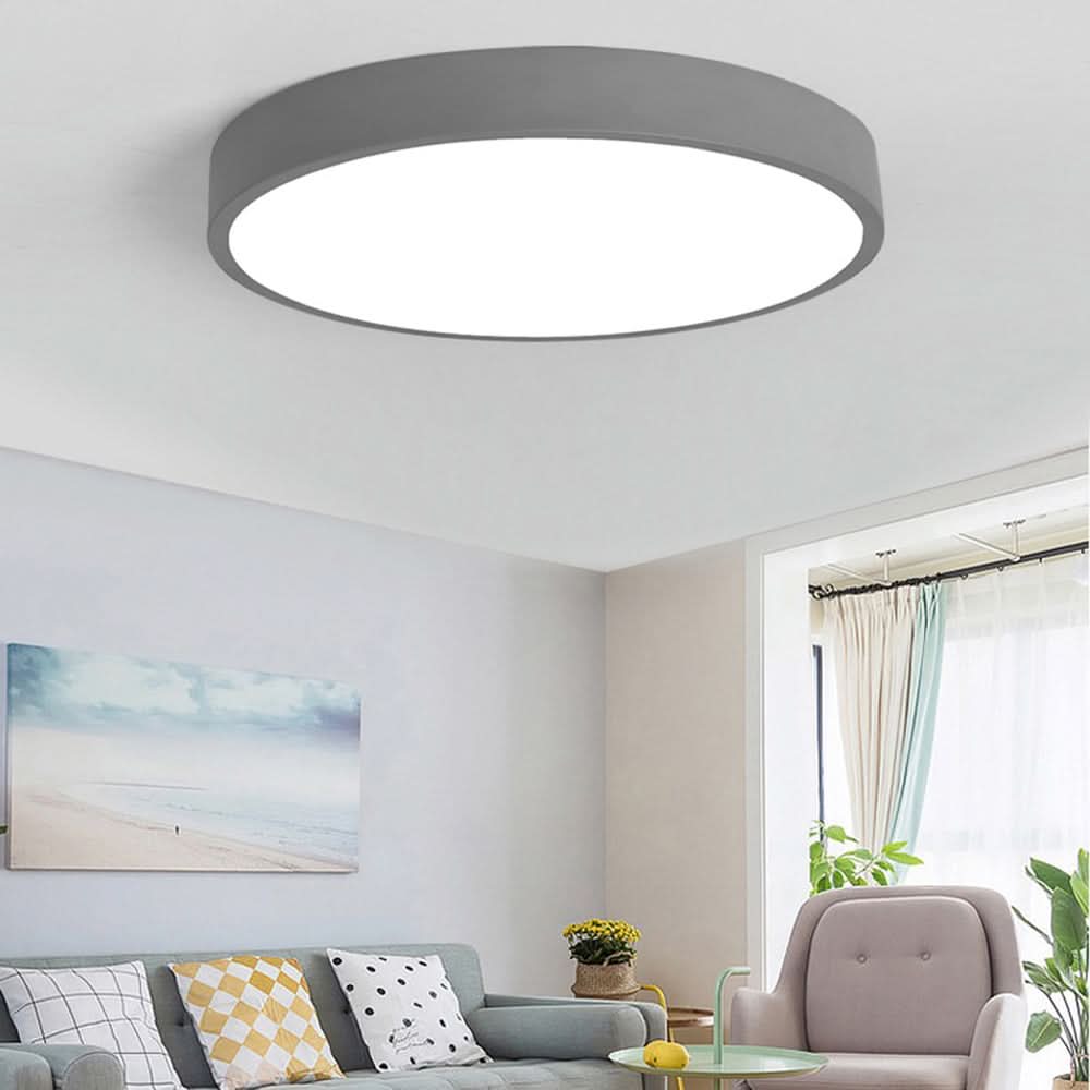 Plafondlamp in Roze en Grijs met Warmwit Licht