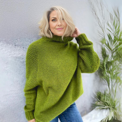 Groene Coltrui Dames - Premium Warmte en Stijl voor Herfst & Winter