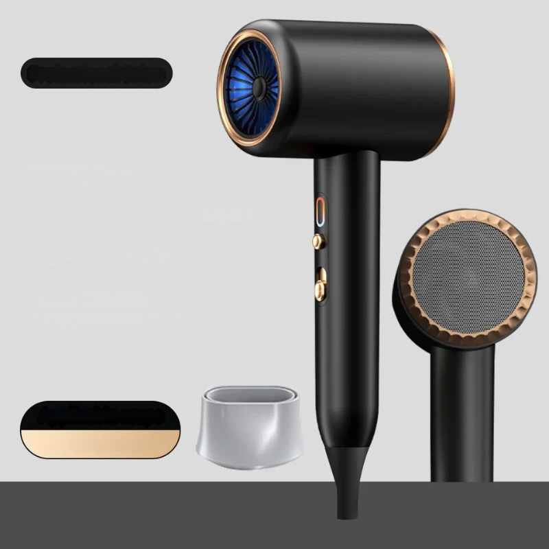 Föhn met Dubbele Temperatuurinstelling en Hoge Vermogen Inclusief Borstel