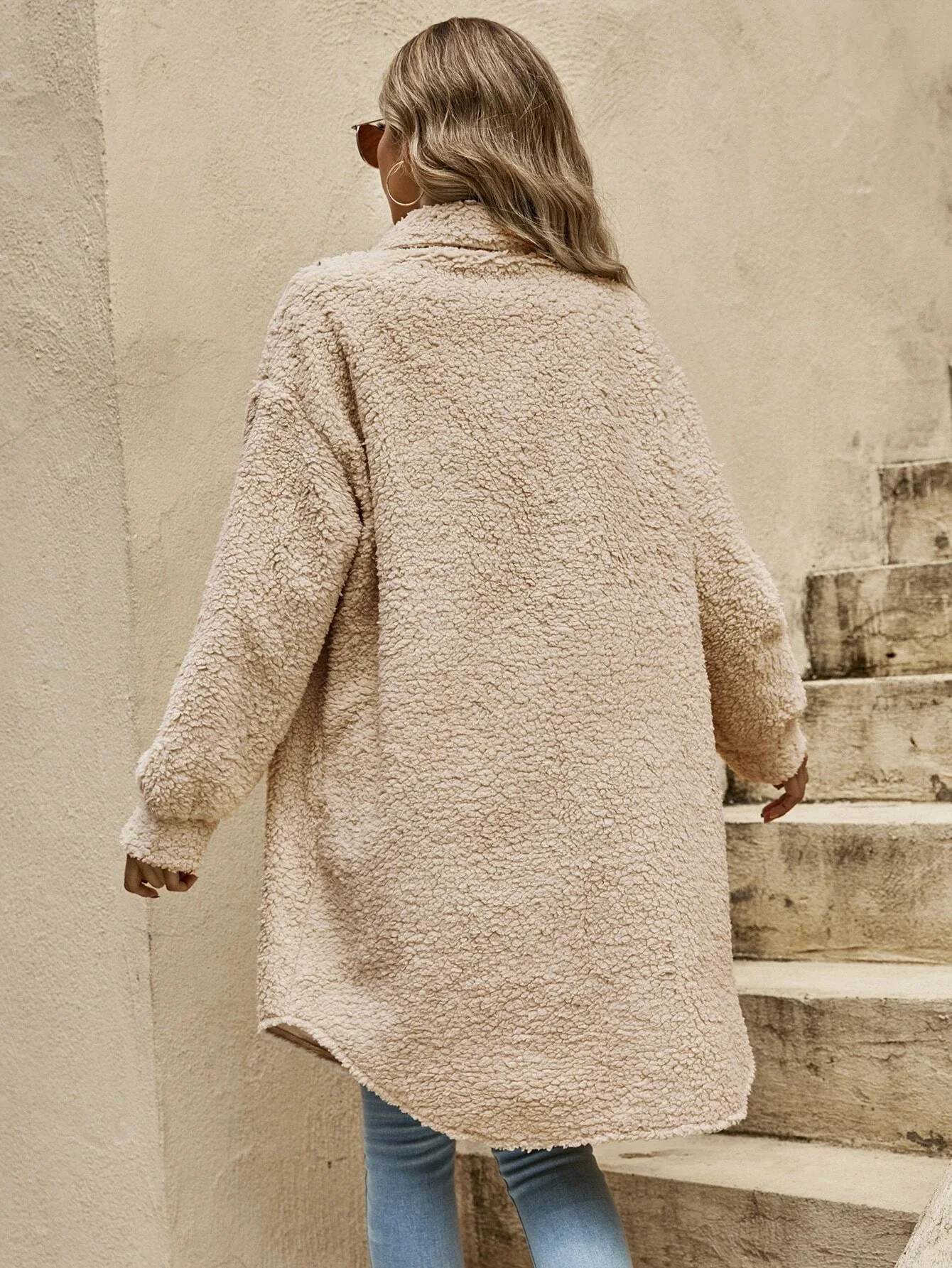 Kantoorcardigan - Oversized Pasvorm met Knoopsluiting