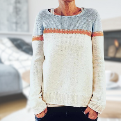 Gestreepte Alia Pullover – Comfort en Stijl in Eén