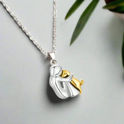 Halsketting met Hondenpoot en Hart – Elegant Sieraad voor Hondenliefhebbers