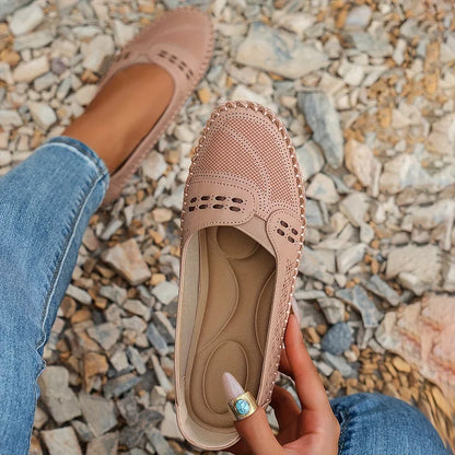 Orthopedische schoenen dames lichtroze - brede neus comfortabele pasvorm