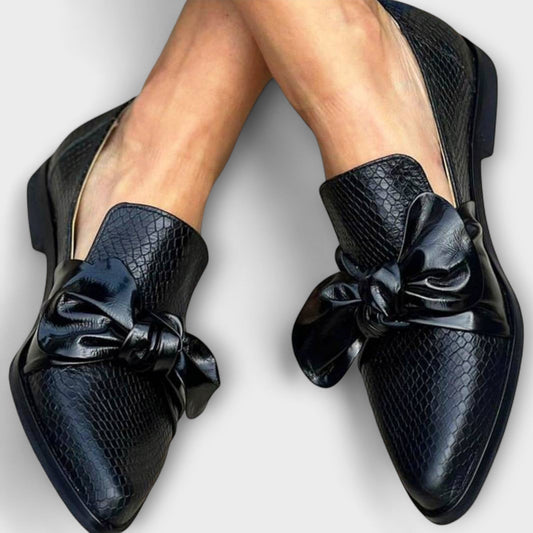 Elegante Loafers Dames met Strik – Comfortabele Slip-On Schoenen