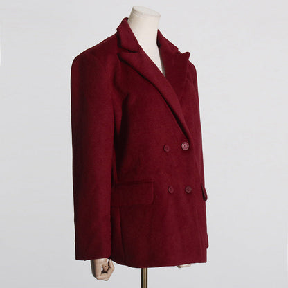 Wollen Damesjas met Ceintuur – Korte Elegante Jas van Hoge Kwaliteit voor Herfst en Winter