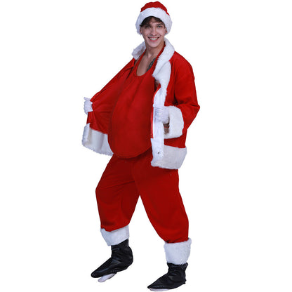 Producttitel: Lola - Kerst Cosplay Kostuum met Buiktas - Egaal Rood - Polyester