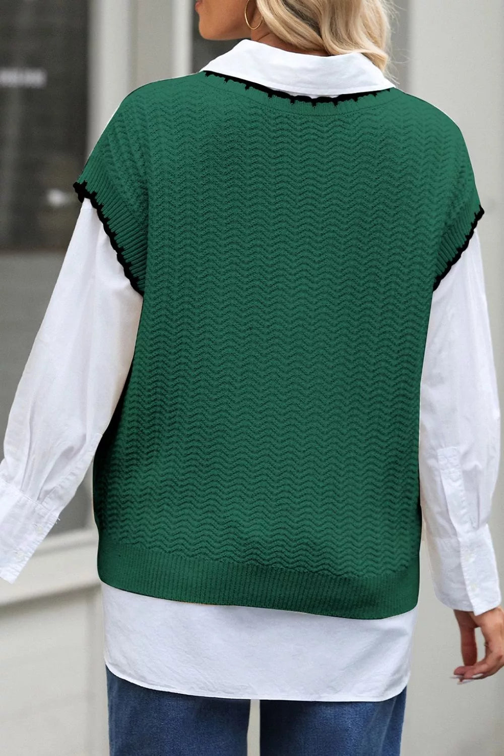 Spencer dames van katoen - detailfoto