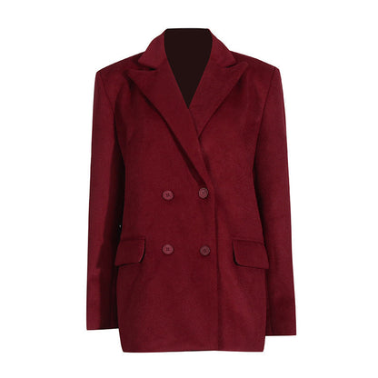 Wollen Damesjas met Ceintuur – Korte Elegante Jas van Hoge Kwaliteit voor Herfst en Winter