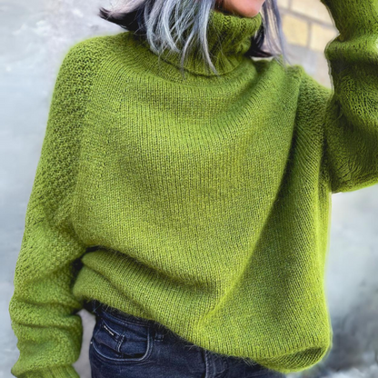 Groene Coltrui Dames - Premium Warmte en Stijl voor Herfst & Winter