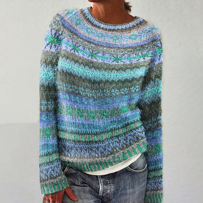 Emma Dames Pullover - Vintage Design met Warme Knusheid