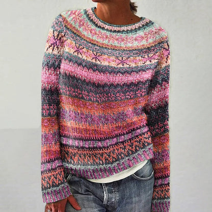 Emma Dames Pullover - Vintage Design met Warme Knusheid