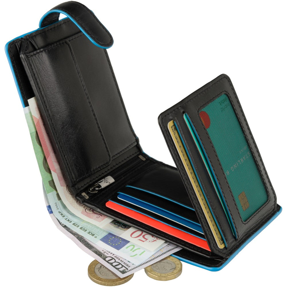 RFID Portemonnee - Unisex - Morgex Cash & Coin Wallet met Rits voor Veiligheid en Organisatie