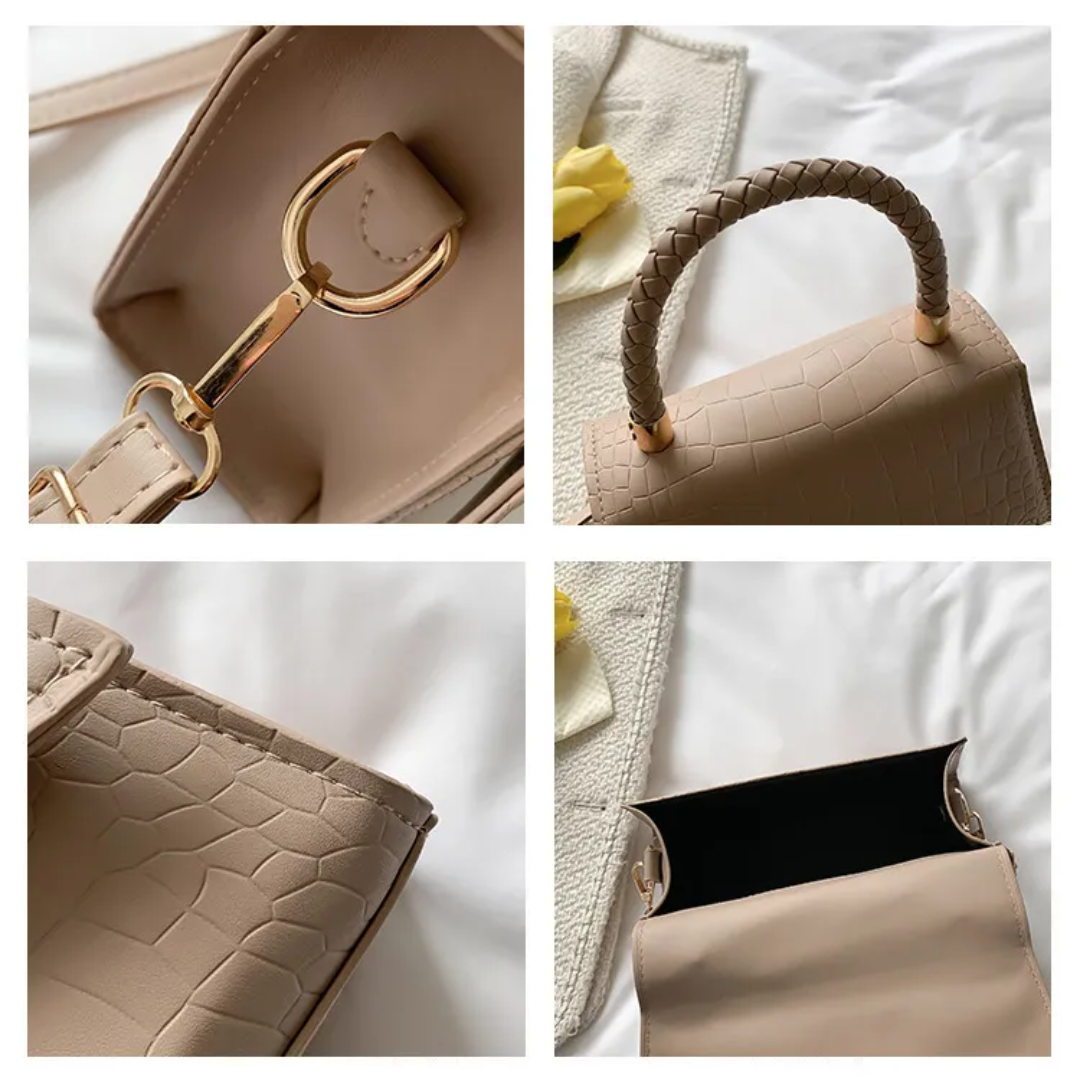 PU-Leren Handtas – Klassiek & Stijlvol Design met Crossbodyband en Duurzame Afwerking