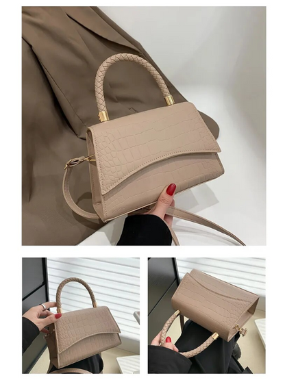 PU-Leren Handtas – Klassiek & Stijlvol Design met Crossbodyband en Duurzame Afwerking