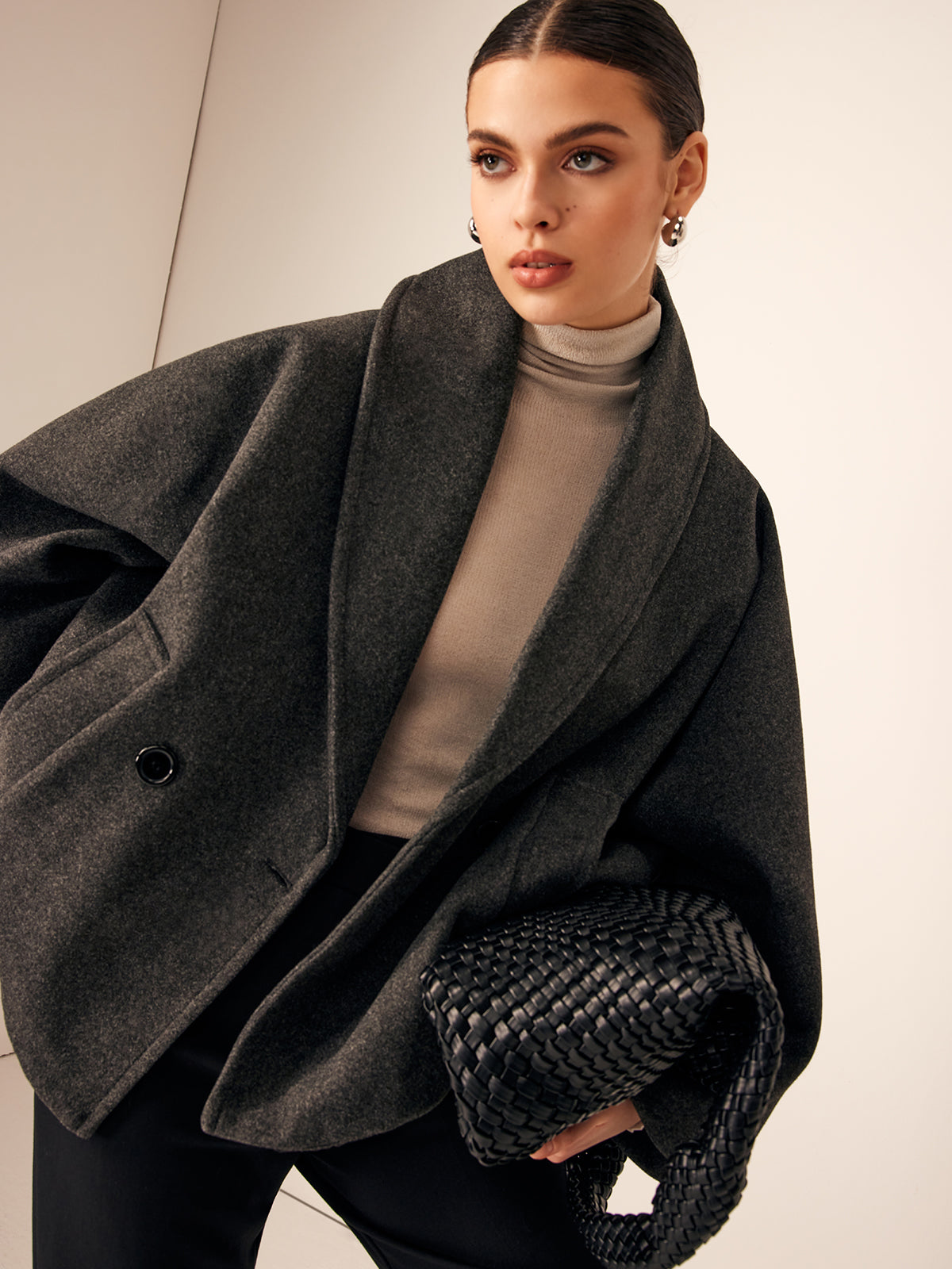 Wollen Oversized Jas – Luxe Warme Jas voor Herfst en Winter