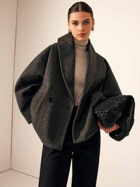 Wollen Oversized Jas – Luxe Warme Jas voor Herfst en Winter