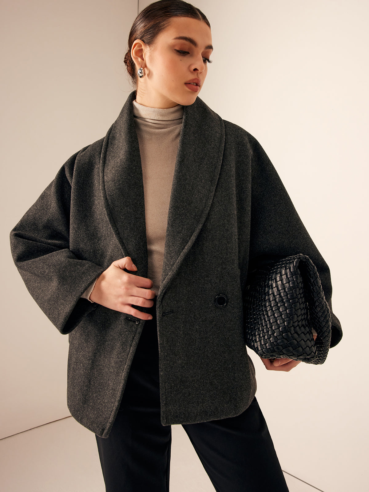 Wollen Oversized Jas – Luxe Warme Jas voor Herfst en Winter