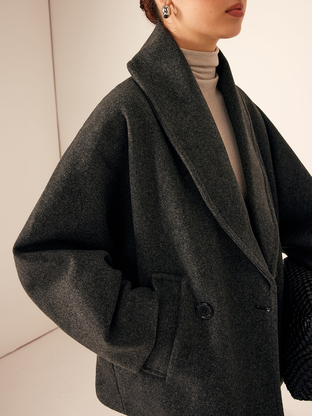 Wollen Oversized Jas – Luxe Warme Jas voor Herfst en Winter