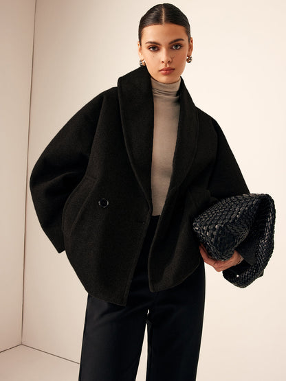 Wollen Oversized Jas – Luxe Warme Jas voor Herfst en Winter