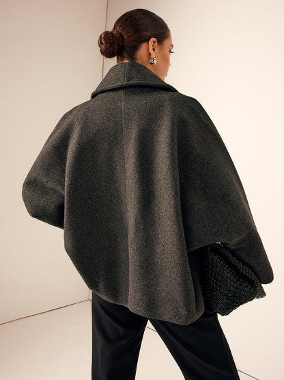 Wollen Oversized Jas – Luxe Warme Jas voor Herfst en Winter